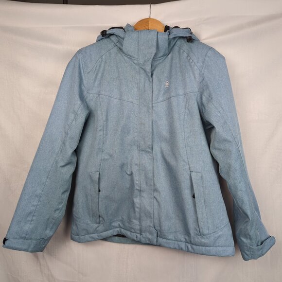 Little Donkey Andy Jackets & Blazers - Little Donkey Andy Blue Ski Jacket with Removable Hood